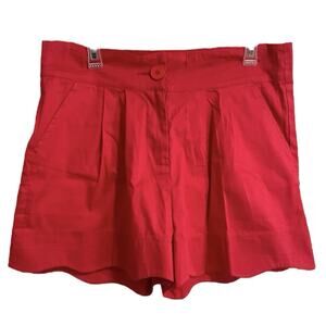 Beach Bash By Art & Tatyana Womens Retro Twee High Rise Waist Shorts XXL Red